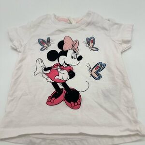 Minney Mouse T-shirt white baby 4-6 months H&M